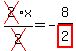 cross%282%29x%2Fcross%282%29+=+-8%2Fhighlight%282%29