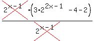 cross%282%5E%28x-1%29%29%283%2A2%5E%282x-+1%29-4-2%29%2Fcross%282%5E%28x-1%29%29