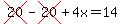 cross%2820%29-cross%2820%29%2B4x=14
