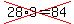 cross%2828%2A3=84%29