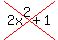cross%282x%5E2%2B1%29