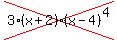 cross%283%28x+%2B+2%29%28x+-+4%29%5E4%29