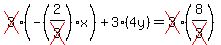 cross%283%29%28-%282%2Fcross%283%29%29x%29%2B3%284y%29=cross%283%29%288%2Fcross%283%29%29
