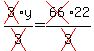 cross%283%29y%2Fcross%283%29=cross%2866%2922%2Fcross%283%29