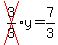 cross%283%2F3%29y=7%2F3