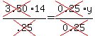 cross%283.50%2914%2Fcross%28.25%29=cross%280.25%29y%2Fcross%280.25%29