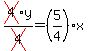 cross%284%29y%2Fcross%284%29=%285%2F4%29x