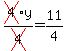 cross%284%29y%2Fcross%284%29=11%2F4
