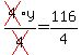cross%284%29y%2Fcross%284%29+=+116%2F4