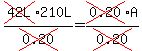 cross%2842L%29210L%2Fcross%280.20%29=cross%280.20%29A%2Fcross%280.20%29