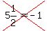 cross%285%261%2F2=-1%29