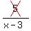 cross%285%29%2F%28x-3%29
