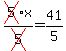 cross%285%29x%2Fcross%285%29+=+41%2F5