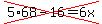 cross%285%2A68-16=6x%29