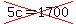 cross%285c=1700%29