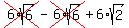 cross%286%2Asqrt%286%29%29+-+cross%286%2Asqrt%286%29%29+%2B+6%2Asqrt%282%29