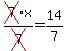 cross%287%29x%2Fcross%287%29=14%2F7