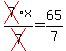 cross%287%29x%2Fcross%287%29=65%2F7