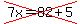 cross%287x=82%2B5%29