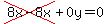 cross%288x-8x%29%2B0y=0