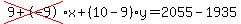 \"cross%289%2B-9%29%2Ax%2B%2810-9%29%2Ay=2055-1935\"