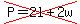 cross%28P=2l%2B2w%29