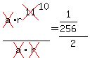 cross%28a%29r%5Ecross%2811%29%5E10%2Fcross%28a%29cross%28r%29=%281%2F256%29%2F2