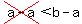 cross%28a-a%29+%3C+b-a