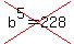 cross%28b%5E5=228%29