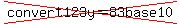 cross%28convert+123y=83+base+10%29