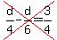 cross%28d%2F4-d%2F6=3%2F4%29