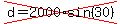 cross%28d=2000%2Asin%2830%29%29