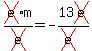 cross%28e%29m%2Fcross%28e%29+=+-13cross%28e%29%2F%28cross%28e%29%29