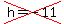 cross%28h+=+-11%29