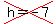 cross%28h+=+-7%29
