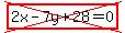 cross%28highlight%282x-7y%2B28=0%29%29
