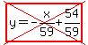 cross%28highlight%28y=-x%2F59%2B54%2F59%29%29