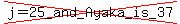 cross%28j=25_and_Ayaka_is_37%29