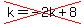 cross%28k=-2k%2B8%29