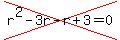 cross%28r%5E2-3r-r%2B3=0%29