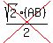 cross%28sqrt%282%29%28AB%29%2F2%29