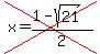 cross%28x=%281-sqrt%2821%29%29%2F2%29