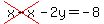 cross%28x-x%29-2y=-8