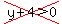 cross%28y%2B4%3E0%29