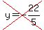 cross%28y=-22%2F5%29