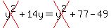 cross%28y%5E2%29%2B14y=cross%28y%5E2%29%2B77-49