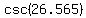 csc%2826.565%29