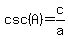 csc%28A%29=c%2Fa