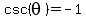 csc%28theta%29=-1