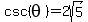 csc%28theta%29=2sqrt%285%29